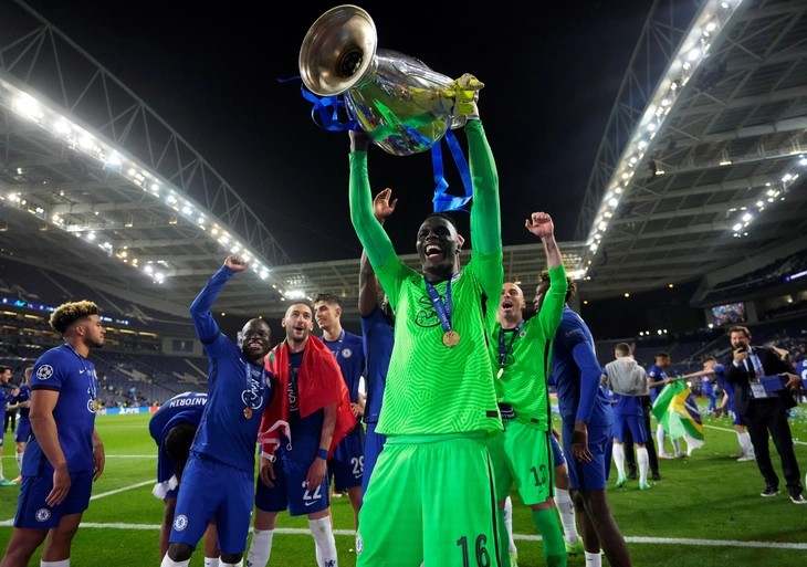 
Từ chỗ thất nghiệp, Edouard Mendy đã vô địch Champions League ở tuổi 29 - Ảnh: AFP