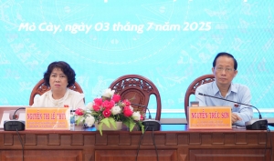 Đại biểu Quốc hội tỉnh Vĩnh Long tiếp xúc cử tri xã Mỏ Cày