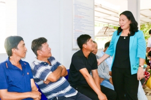 Phó Chủ tịch UBND tỉnh- Nguyễn Thị Bé Mười: Xã Đông Hải, Long Thành cần chuyển chính quyền quản lý sang chính quyền phục vụ