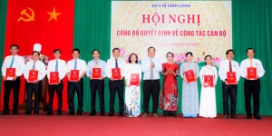 Sở Y tế công bố các quyết định về công tác cán bộ