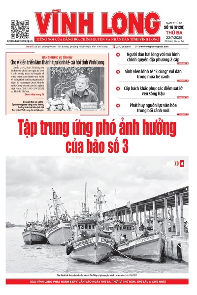 Mời bạn đọc xem báo in số 16 (6128) thứ ba ngày 22/7/2025