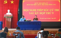 Đoàn Đại biểu Quốc hội đơn vị tỉnh Vĩnh Long tiếp xúc cử tri xã Tân Quới