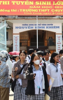 Vĩnh Long hoàn thành tuyển sinh lớp 10 THPT chuyên, dự kiến ngày 6/7 công bố điểm thi