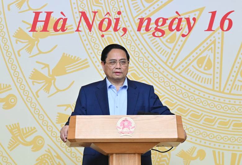 Thủ tướng Phạm Minh Chính phát biểu chỉ đạo hội nghị.