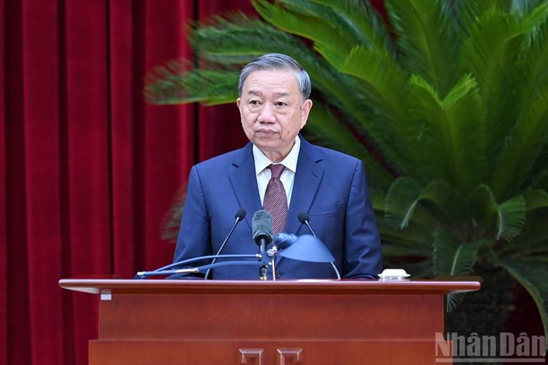 

Tổng Bí thư Tô Lâm phát biểu bế mạc Hội nghị.
