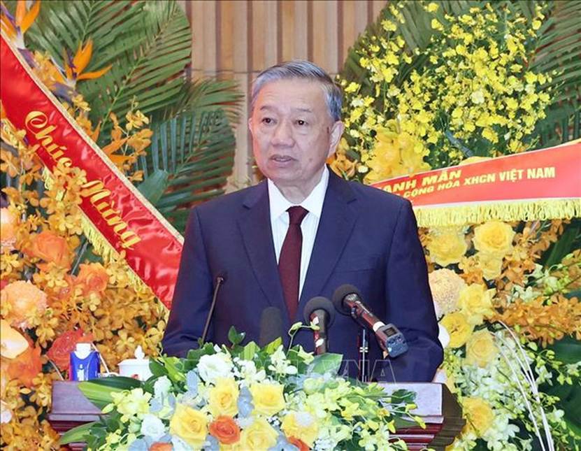 
Tổng Bí thư nêu rõ, vai trò, trách nhiệm của ngành KSND trong thời gian tới là rất quan trọng - Ảnh: TTXVN