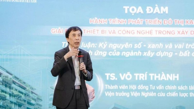 Tiến sĩ Võ Trí Thành, Thành viên Hội đồng tư vấn chính sách tài chính-tiền tệ của Chính phủ, Viện trưởng Viện Nghiên cứu Chiến lược thương hiệu và cạnh tranh. (Ảnh: PV)