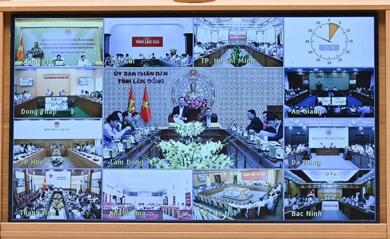 Hội nghị được truyền trực tuyến đến 34 tỉnh, thành phố trực thuộc Trung ương, kết nối với các xã, phường, đặc khu.