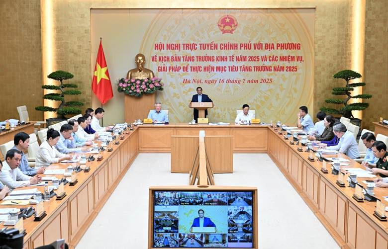 [Ảnh] Thủ tướng Phạm Minh Chính chủ trì Hội nghị Chính phủ với địa phương về tăng trưởng kinh tế
