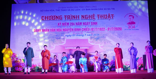 Chương trình nghệ thuật “Hồn thơ đại nghĩa” đưa khán giả trở về với tư tưởng của cụ Đồ.

