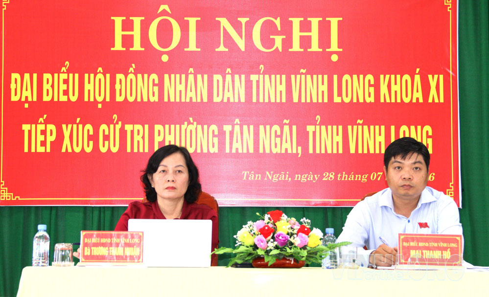 Tổ đại biểu số 1 HĐND tỉnh khóa XI, nhiệm kỳ 2026-2031 tiếp xúc cử tri phường Tân Ngãi.