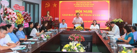 Hội nghị giao ban báo chí, chiều ngày 29/8.