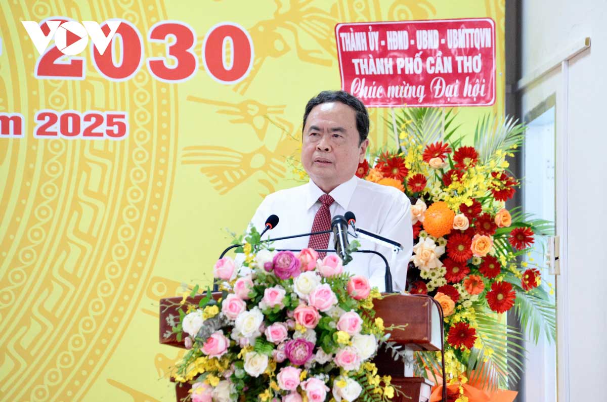 Chủ tịch Quốc hội Trần Thanh Mẫn phát biểu tại Đại hội