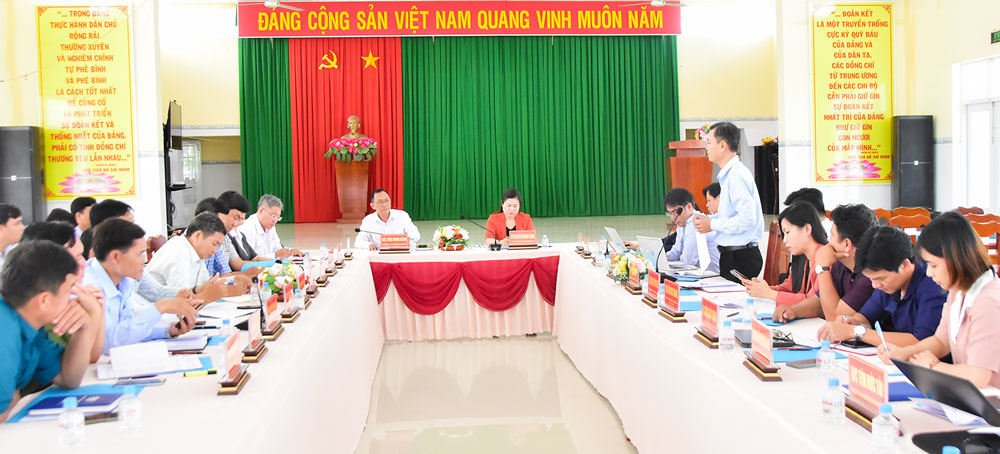 Quang cảnh buổi kiểm tra.

