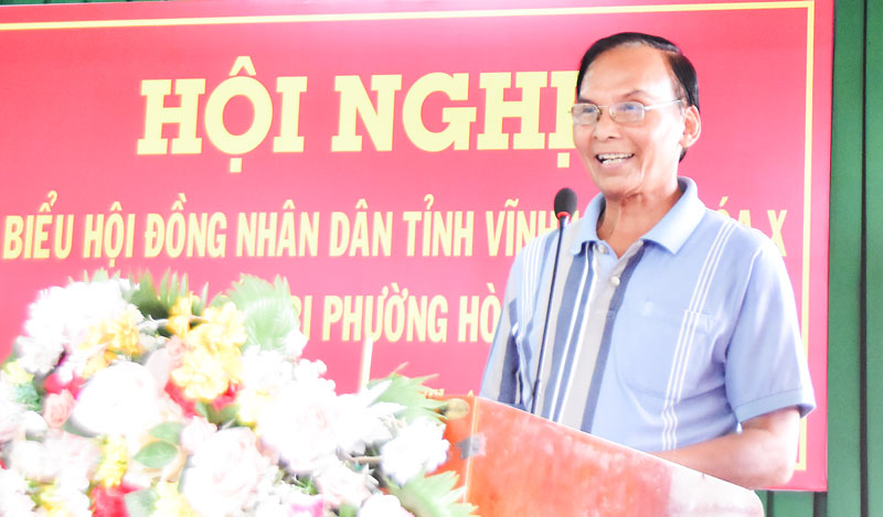 Cử tri Thạch Sone (ấp Bích Trì) kiến nghị đầu tư đường, hệ thống thoát nước.