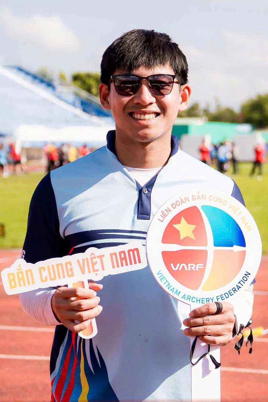 Lê Quốc Phong- VĐV tiêu biểu của thể thao Vĩnh Long ở môn bắn cung.