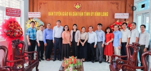 Chúc mừng Ban Tuyên giáo và Dân vận Tỉnh ủy nhân kỷ niệm ngày truyền thống của ngành