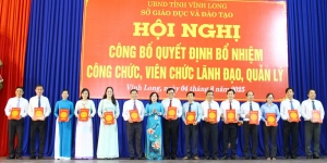 Sở GD-ĐT công bố các quyết định về công tác cán bộ