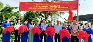 Khánh thành nhiều công trình chào mừng đại hội Đảng bộ xã Long Hồ