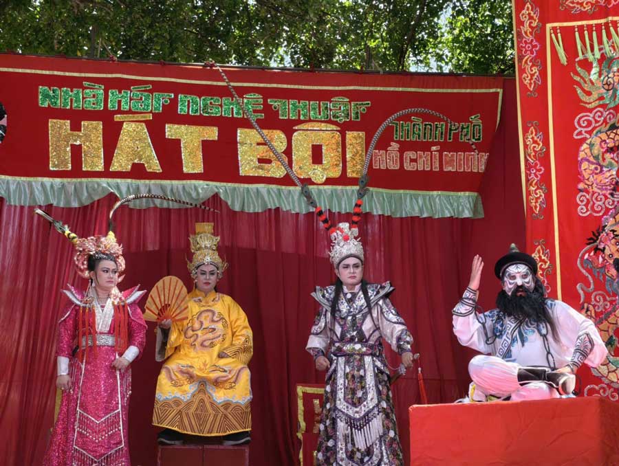 Trích đoạn Xử bá đao Từ Hải Thọ được các nghệ sĩ nhà hát nghệ thuật hát Bội biểu diễn (ảnh: Nhà hát)