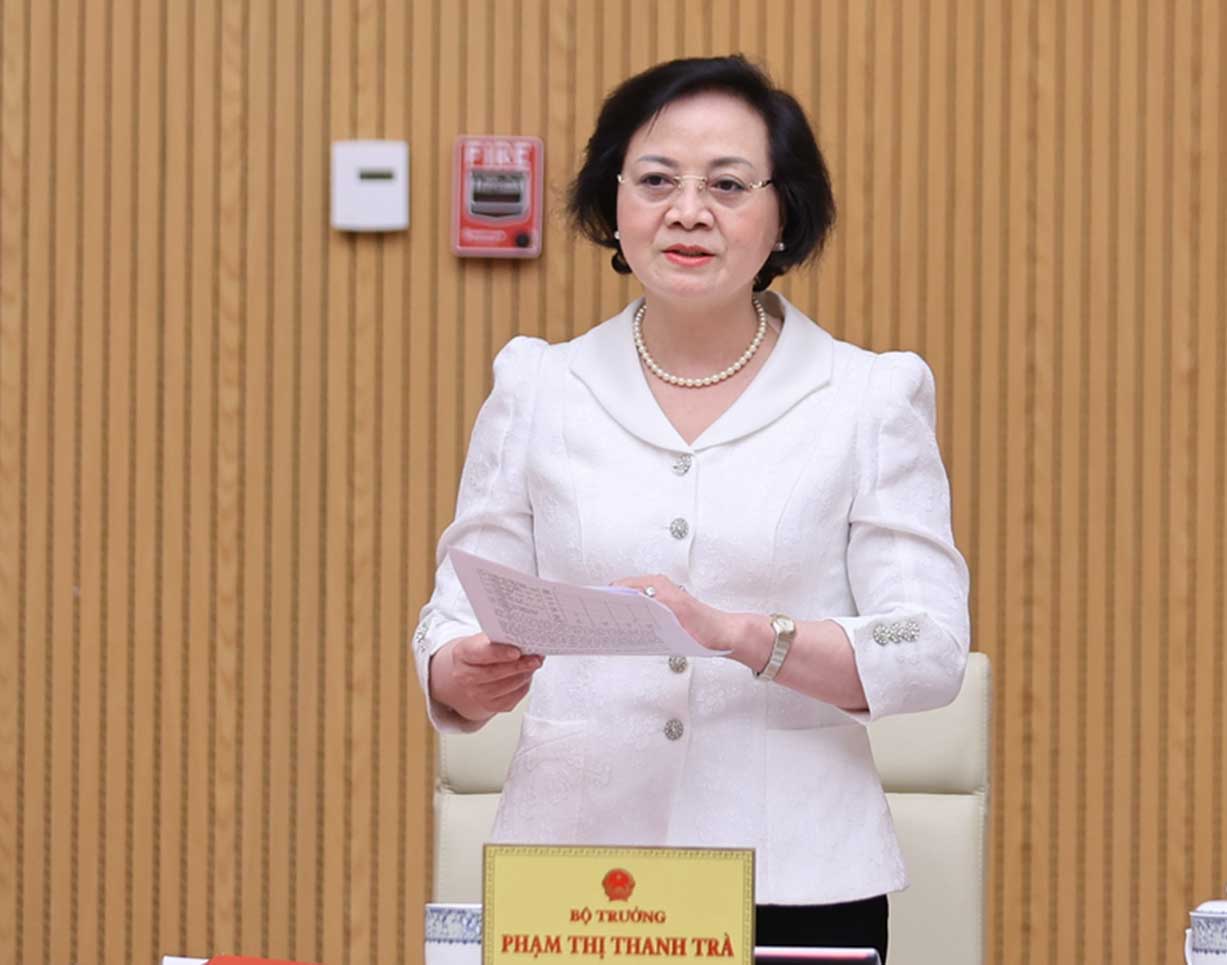 Bộ trưởng Bộ Nội vụ Phạm Thị Thanh Trà - Ảnh: VGP