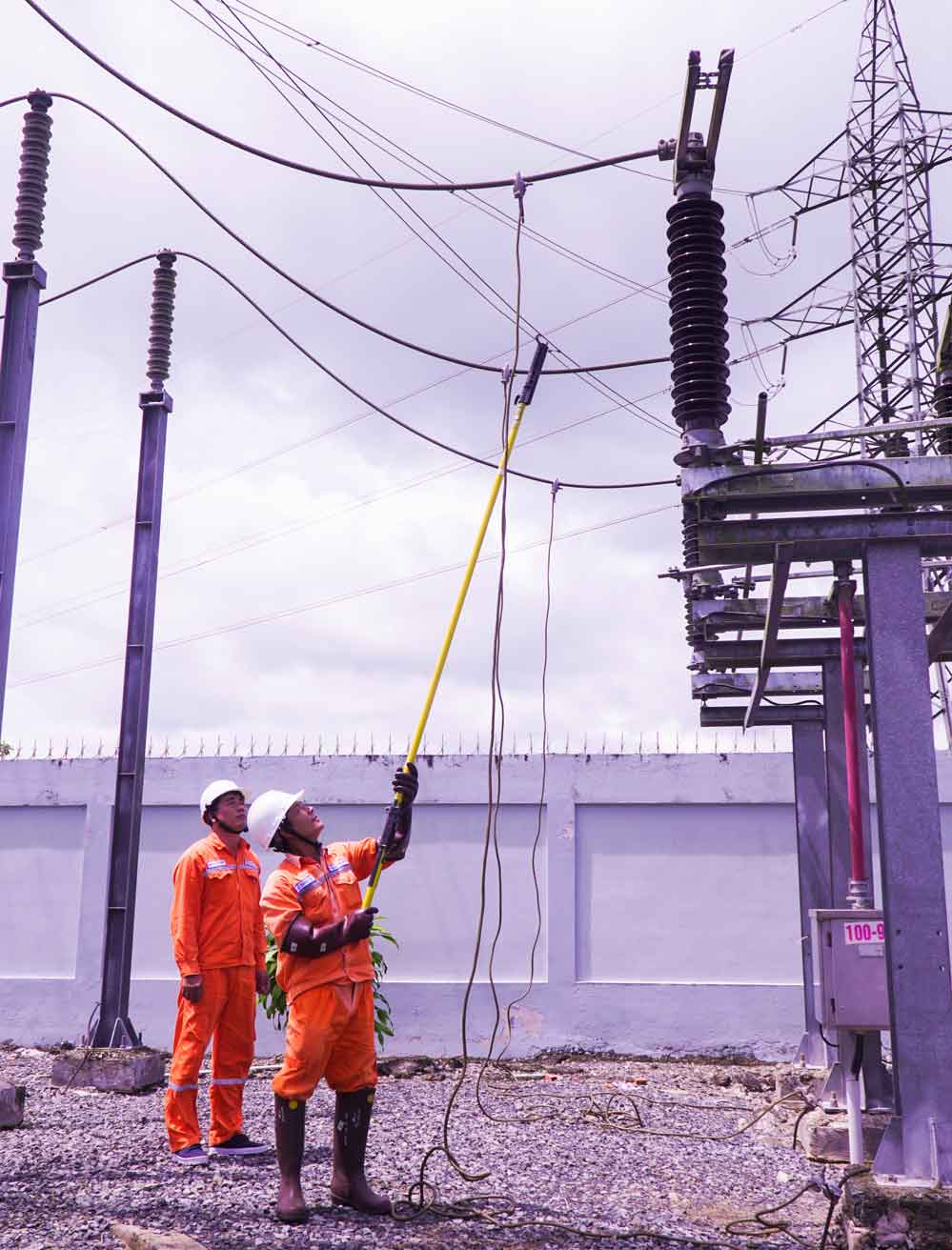 Công trình hoàn thành nhằm tăng độ tin cậy và đảm bảo cấp điện an toàn ổn định cho các trạm 110kV trong khu vực.