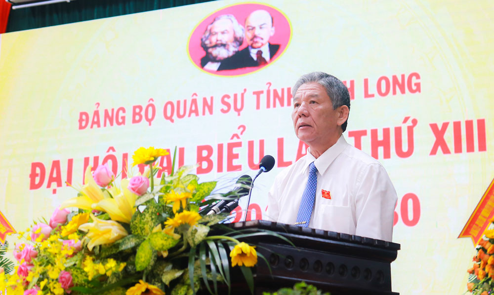 Đồng chí Ngô Chí Cường phát biểu khai mạc đại hội.