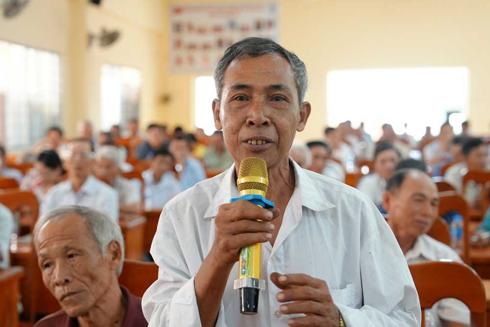 Cử tri gửi gắm, kiến nghị đến các vị đại biểu Quốc hội trong chương trình tiếp xúc cử tri sau kỳ họp thứ 9, Quốc hội khóa XV.