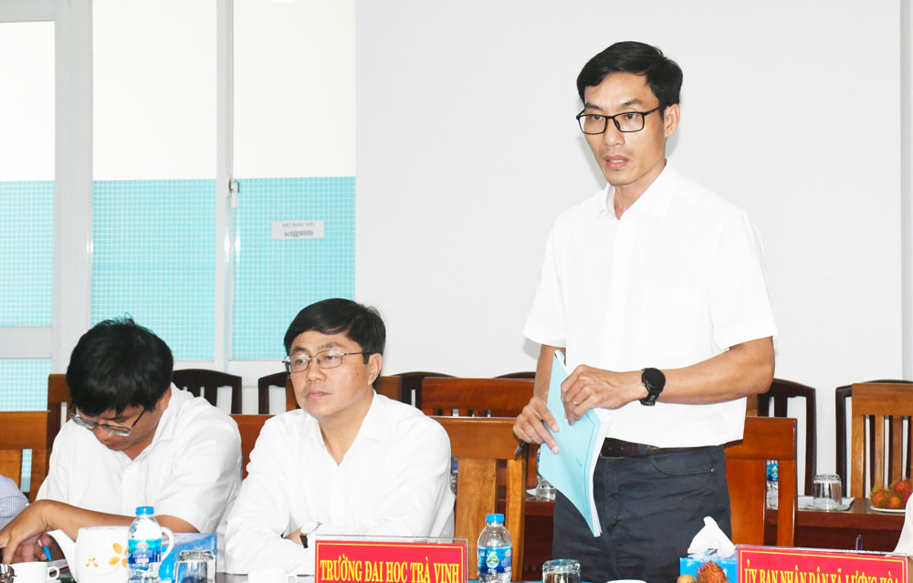 Lãnh đạo Trường ĐH Trà Vinh cho biết thống nhất việc tiếp nhận và sẽ quản lý có hiệu quả Trung tâm dừa Đồng Gò.

