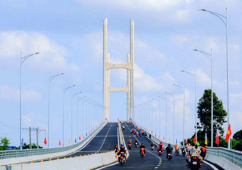 Cầu Rạch Miễu 2 biểu tượng cho tinh thần tự lực, tự cường của đội ngũ kỹ sư Việt Nam. Ảnh: Trung Hiếu

