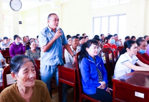 Cử tri hài lòng về tinh thần phục vụ của đội ngũ cán bộ, công chức