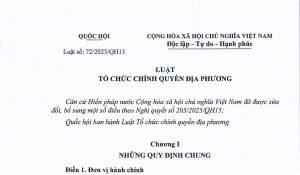 Kế hoạch của UBND tỉnh Vĩnh Long triển khai thi hành Luật Tổ chức chính quyền địa phương