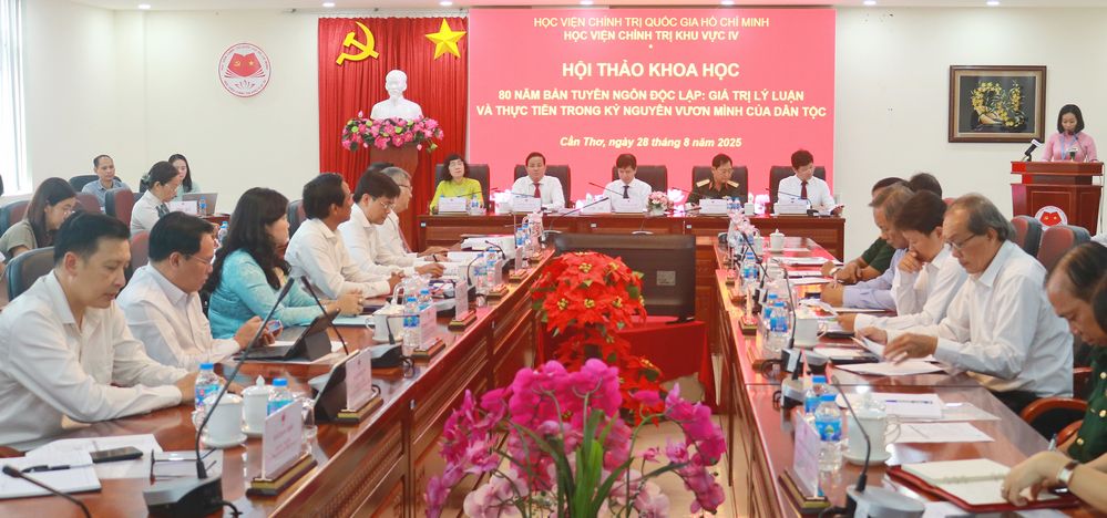 Hội thảo“80 năm bản Tuyên ngôn độc lập: Giá trị lý luận và thực tiễn trong kỷ nguyên vươn mình của dân tộc” có ý nghĩa chính trị và thực tiễn sâu sắc.

