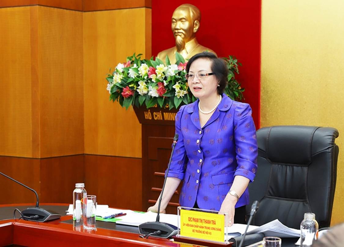
Bộ trưởng Bộ Nội vụ Phạm Thị Thanh Trà