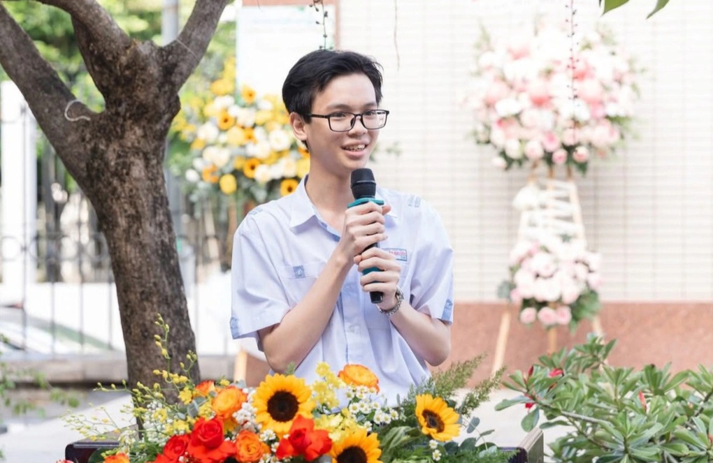 Thủ khoa khối B đạt điểm 30/30 Trần Đức Tài trở thành sinh viên Trường Đại học Y dược TPHCM (Ảnh: NVCC).