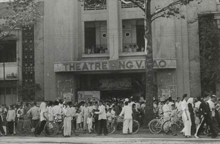 Trụ sở Việt Nam Giải phóng quân sau khi giành chính quyền tại Thái Nguyên tháng 8/1945, sau khi quân Nhật đầu hàng quân ta. (Ảnh tư liệu: Bảo tàng Lịch sử quốc gia)