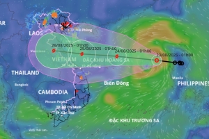 Bão số 5 có thể hình thành trong 3-6 tiếng tới, hướng vào đất liền nước ta
