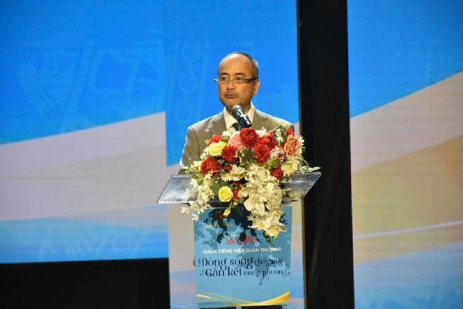 Chủ nhiệm Ủy ban Nhà nước về người Việt Nam ở nước ngoài Nguyễn Trung Kiên phát biểu tại chương trình.