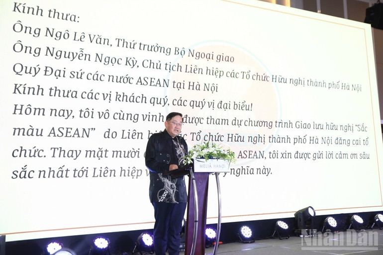 Đại sứ Malaysia tại Việt Nam Dato Tan Yang Thai phát biểu tại sự kiện. (Ảnh: KHÁNH LAN)

