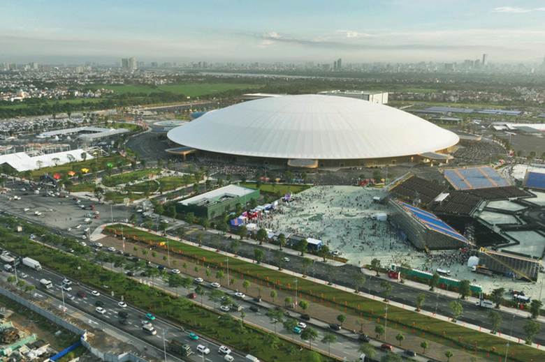 Trung tâm Hội chợ Triển lãm Quốc gia nhìn từ trên cao