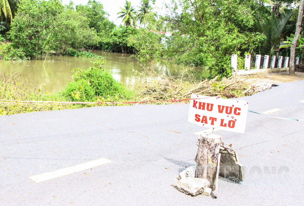 Tình hình sạt lở diễn biến phức tạp, nhất là trong mùa mưa, bão, lũ và triều cường.