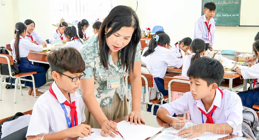 Hoạt động dạy và học tại Trường Phổ thông Dân tộc Nội trú THCS và THPT Trà Cú. Ảnh: THẠCH HOÀNG
