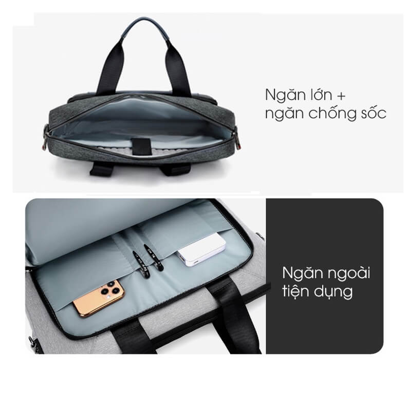 Thiết kế chống sốc đựng laptop 13 - 15.6 inch.