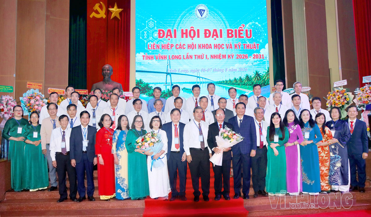 Ban Chấp hành Liên hiệp các Hội Khoa học và Kỹ thuật tỉnh Vĩnh Long khóa I, nhiệm kỳ 2026 - 2031 ra mắt.
