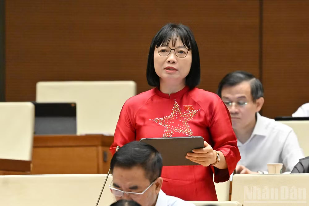 Đại biểu Quốc hội Nguyễn Thị Việt Nga. (Ảnh: THỦY NGUYÊN)