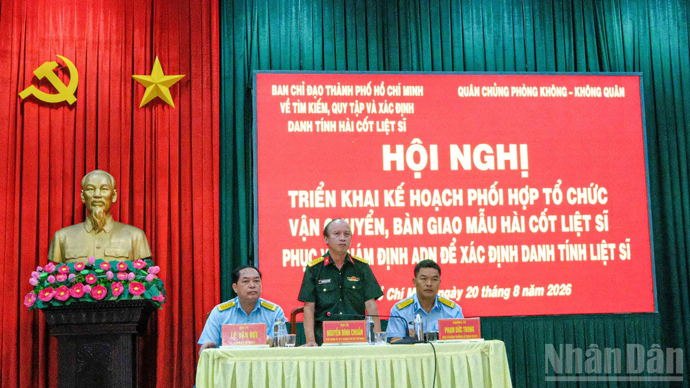 Hội nghị triển khai kế hoạch vận chuyển, bàn giao mẫu hài cốt liệt sĩ phục vụ giám định ADN, xác định danh tính liệt sĩ.
