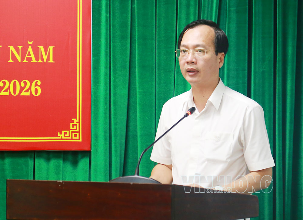 Đồng chí Trần Trí Quang phát biểu chỉ đạo.