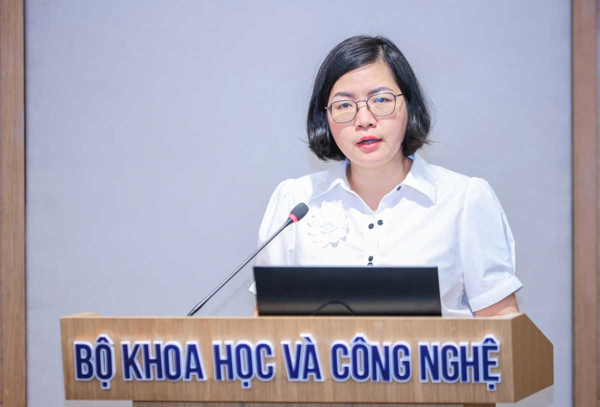 Bà Vũ Thị Tú Quyên, Phó Vụ trưởng Vụ Hợp tác Quốc tế, Bộ KH&CN (Ảnh: Bộ KH&CN)