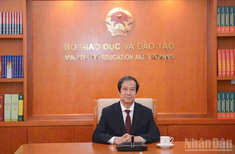 Bộ trưởng Giáo dục và Đào tạo Nguyễn Kim Sơn. (Ảnh: THẾ ĐẠI)