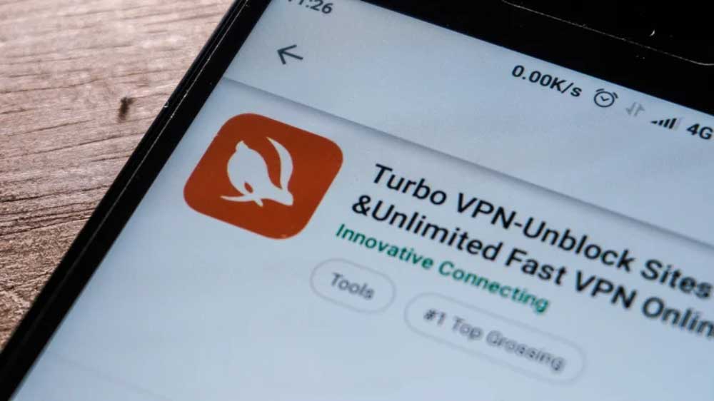 Turbo VPN là một trong những ứng dụng có trong danh sách không an toàn.
